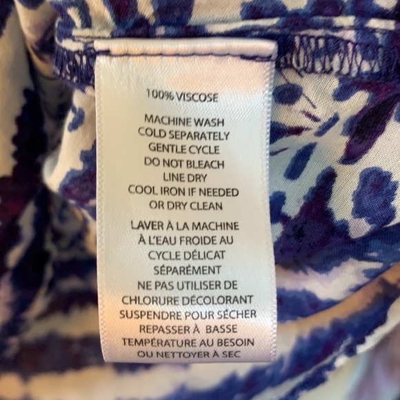 BeachLunchLounge Collection Blue & White Short-sleeve Top/Cover-Up Size XS/TP - Picture 3 of 6